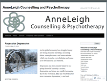 Tablet Screenshot of anneleighcounselling.com